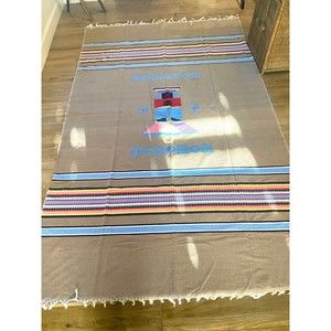 Brena Made in Mexico Southwestern Style Aztec Blanket with Tassels Brena 93”x57”